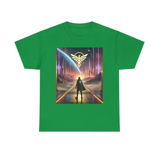 Galactic Vision Unisex Heavy Cotton Tee - Space Adventure Design - Image 17