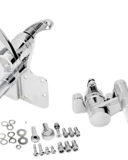 Accutronix Chrome Forward Controls +9" Billet Aluminum Fits 97-08 Harley Touring