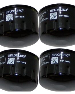 HF184 Oil Filter - Black - 4 Pack