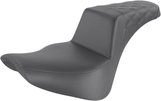 Step-Up Rear Lattice Stitch 2-Up Seat Black Gel