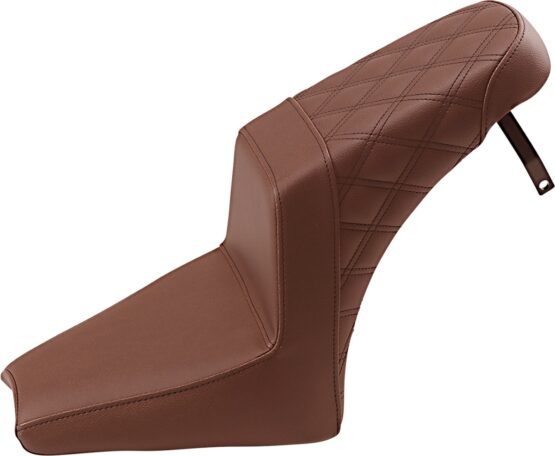 Step-Up Rear Lattice Stitch 2-Up Seat Brown