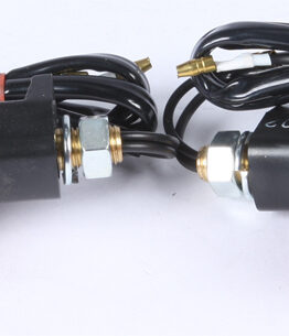 K&S Universal DOT Turn Signal Lights Carbon Amber Pair