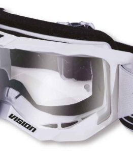 Pro Grip Vision MX Goggles Black & White with Clear Lens
