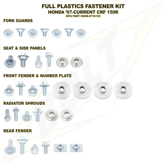 Full Plastic Fastener Kit