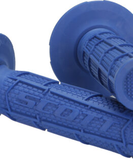 Radial Full Waffle Motorcycle Grips Blue 7/8"