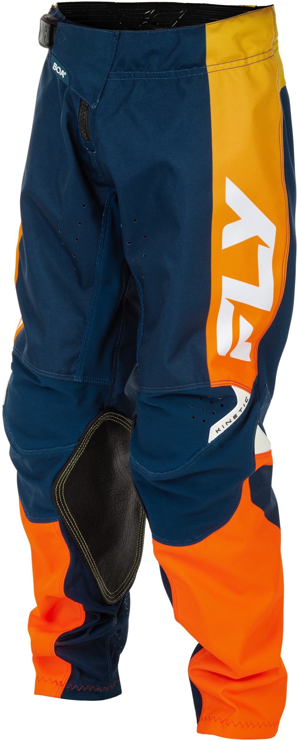 Fly Racing Youth Kinetic Pants Navy/Orange Size 24 - Image 3