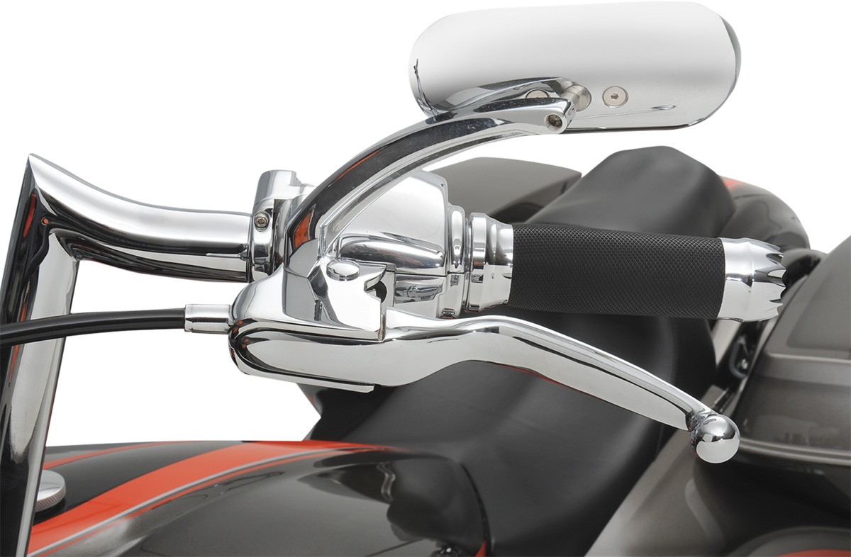 Drag Specialties Brake and Clutch Lever Assembly Chrome For Harley FL Touring - Image 3