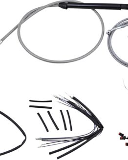 Extended Braided S.S. Control Cable Kit for 18" Gorilla Bars