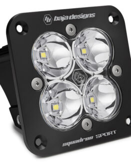 Baja Designs Squadron Sport Black Flush Mount LED Light Pod - Clear