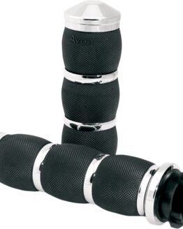 Avon Air Cushioned Grips 1" Chrome for Metric Cruisers