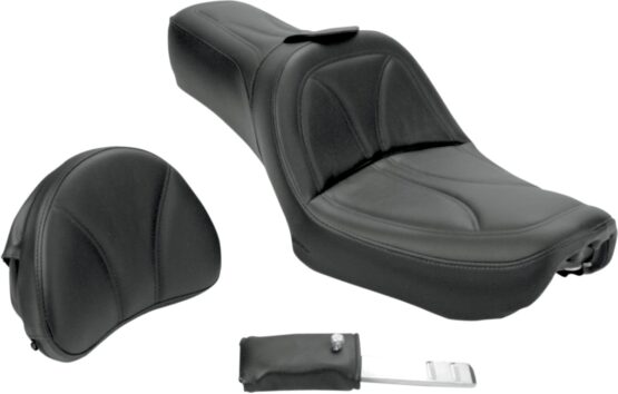 King Plain 2-Up Seat Black Gel w/Backrest