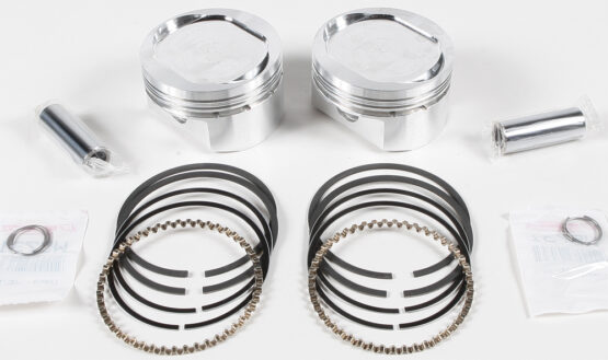 V-Twin Piston Kit 9.5:1 Compression - 3.498in Bore (+.498in)