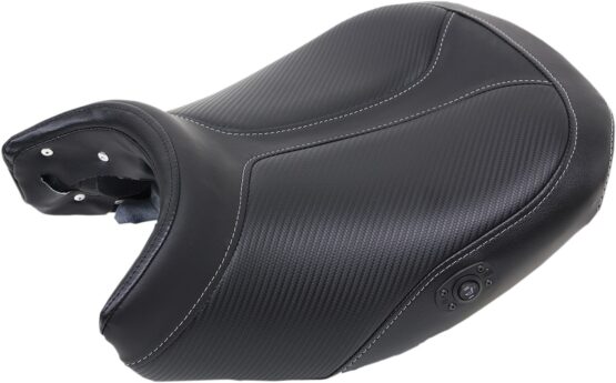 Heated Adventure Tour Vinyl 2-Up Seat Black Foam Low - Image 2