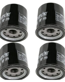 HF199 Oil Filter - Black - 4 Pack
