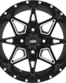 Tornado Beadlock Wheel Black Machined 4/156 15X7 4+3