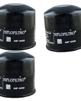 HF202 Oil Filter - Black - 3 Pack
