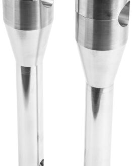 Forbidden Moto Bar Riser w/ HUD 11in Raw Silver Fits 06-19 Harley FXBB FXDB