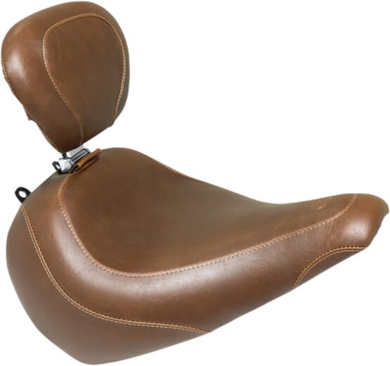 Tripper Smooth Wide Brown Solo Seat w/Backrest