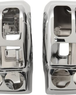 Drag Specialties Chrome Handlebar Switch Housing Kit For Harley-Davidson