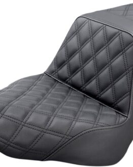 Saddlemen Step-Up Seat Full Lattice Stitch Black For Harley Low Rider