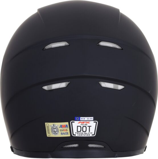 FX-99 Full Face Street Helmet Matte Black X-Small - Image 3