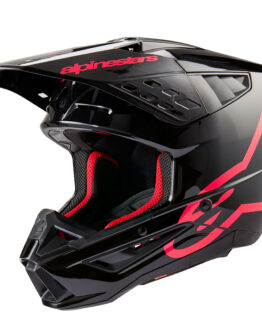 Alpinestars S-M5 Corp Helmet Black/Diva Pink Glossy XL