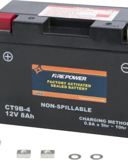 Fire Power CT9B‑4 Factory Activated Sealed Battery Replaces YT9B‑4