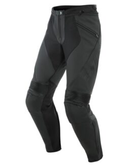 Dainese Pony 3 Leather Pants Matte Black Perforated Size 48