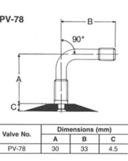 Bridgestone PV78 Tube - 140/90-16
