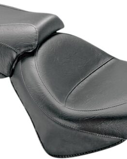 Mustang Wide Vintage Two-Piece Seat Black Fits Victory Models