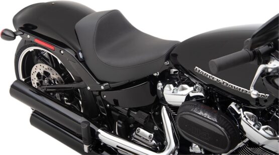 EZ Mount Smooth Vinyl Solo Seat Black Foam Low