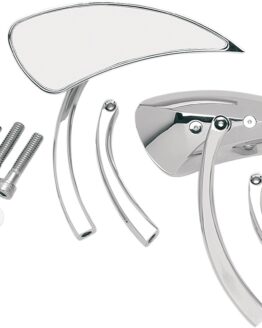 Drag Specialties Teardrop Mirrors Chrome Pair