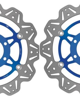 VEE Style Brake Rotors - Blue Center Front Set