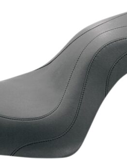 Daytripper Stitched Leather 2-Up Seat - Black