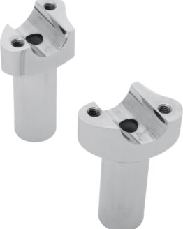 Drag Specialties Forged Aluminum Handlebar Risers Chrome 3-1/2in Pair