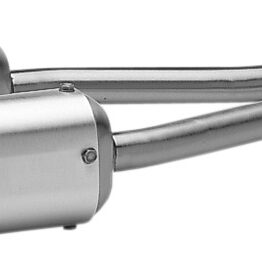 Dual Slip On Exhaust Silencers - Oval Aluminum
