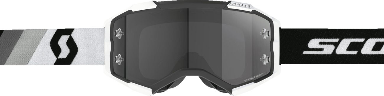 SCOTT Fury LS Goggle Black/White Light Sensitive Gray Lens - Image 3