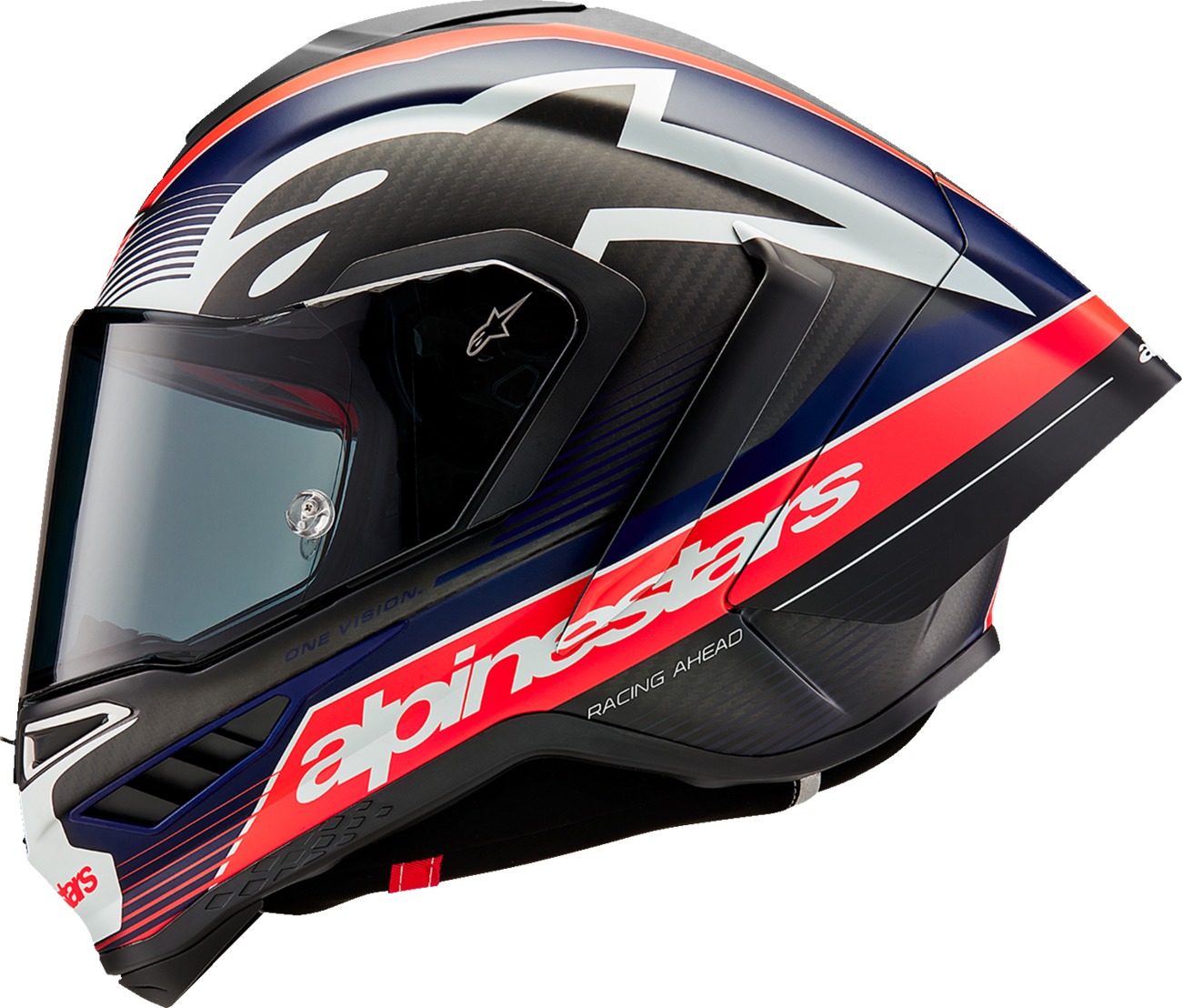 Alpinestars Supertech R10 Team Helmet Matte Black Red Blue Medium - Image 3