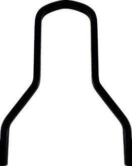Drag Specialties Square Sissy Bar Black 10.14in x 8.75in For Harley-Davidson
