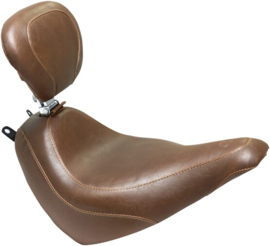 Tripper Smooth  Wide Brown Solo Seat w/Backrest