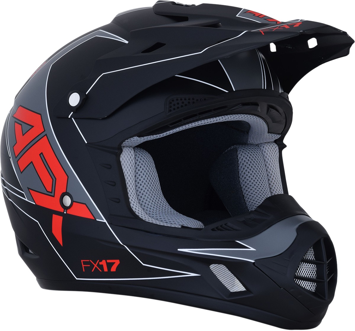 FX-17 Full Face Offroad Helmet Matte Red 2X-Large - Image 3