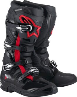 Alpinestars Tech 7 Boots Black/Fluo Red Size 13