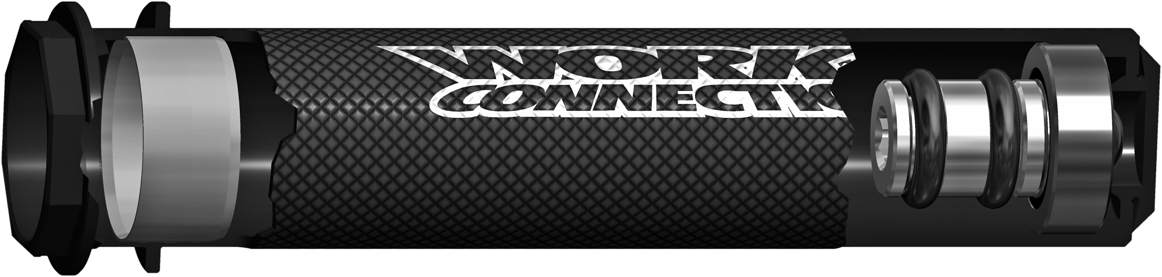 Works Connection Elite Throttle Tube Black/Red For MX & Offroad Models - Image 4