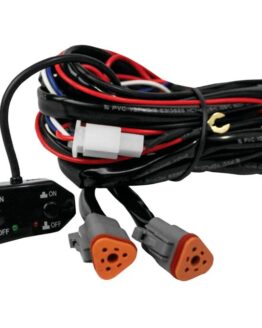 DragonFire High-Intensity DRL Light Harness, Dual, Black