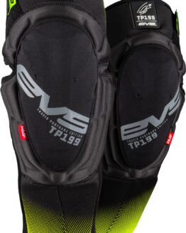 EVS TP199 Knee/Shin Guard Pair Black/Hi Viz Small/Medium
