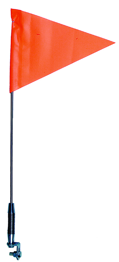 Country Ent. Telescoping Spring Mount Safety Flag 7x12in Orange