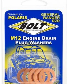 BOLT Engine Drain Plug Washer M12x20 Copper 5 Pack