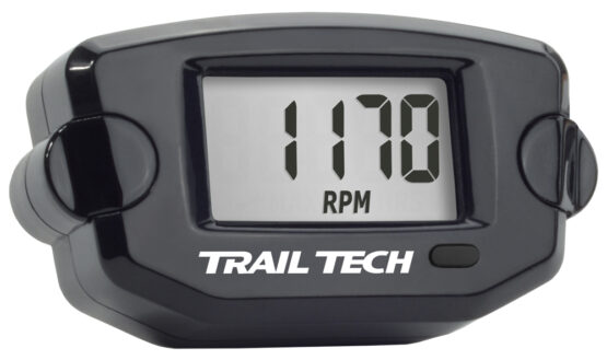 TTO Engine Hour Meter w/ Tachometer - Black