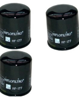 HF177 Oil Filter - Black - 3 Pack