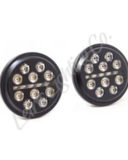 Letric Lighting 4.5in Black Buck-Shot Passing Lamps